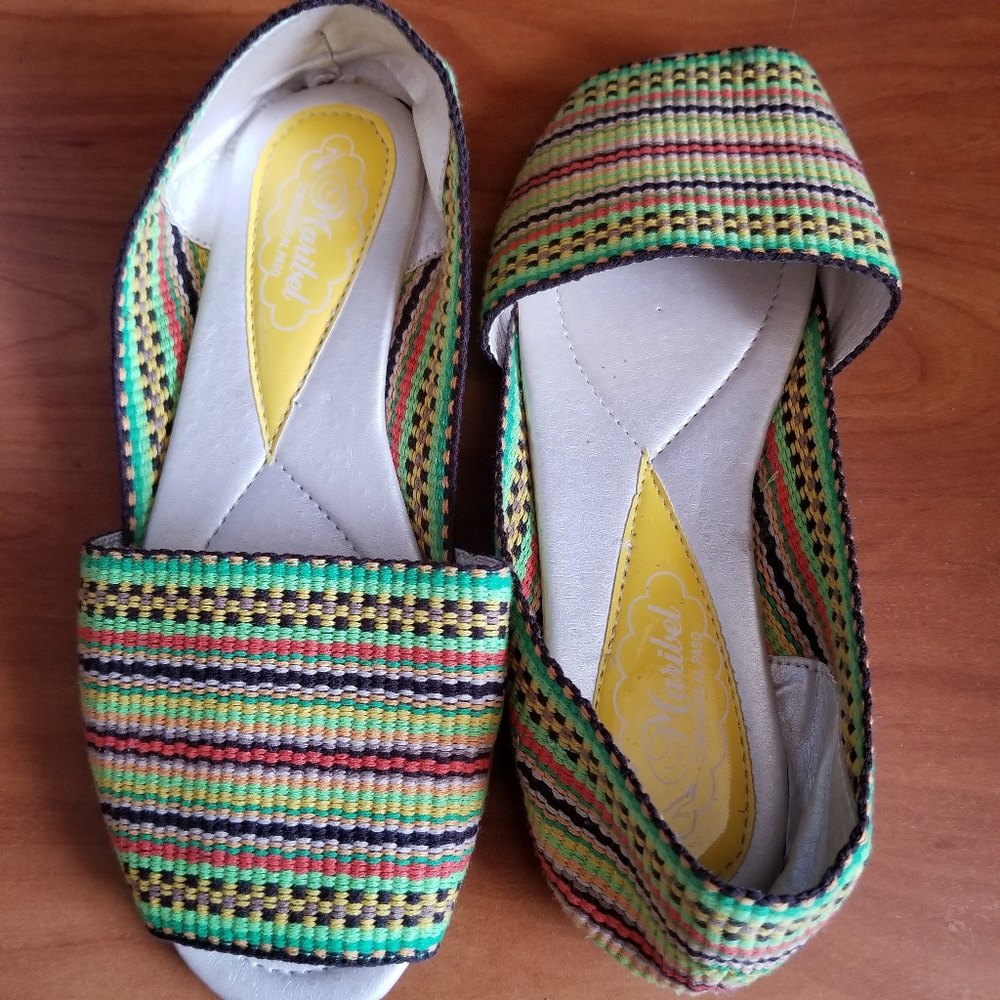 Multi colored vintage sandals